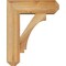 Ekena Millwork Imperial Craftsman Rough Sawn Bracket w/ Offset Brace, Western Red Cedar, 6"W x 16"D x 20"H BKT0604X16X20IMP04RWR - alternate 4